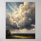 Poster Moody Clouds Art (Devant)