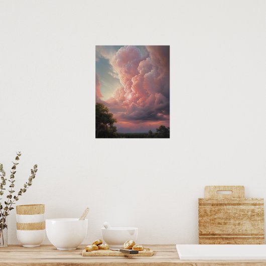 Poster Moody Clouds Art (Cuisine)
