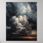 Poster Moody Clouds Art (Devant)