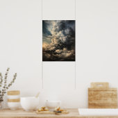 Poster Moody Clouds Art (Cuisine)