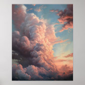 Poster Moody Clouds Art (Devant)