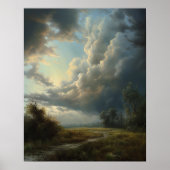Poster Moody Clouds Art (Devant)