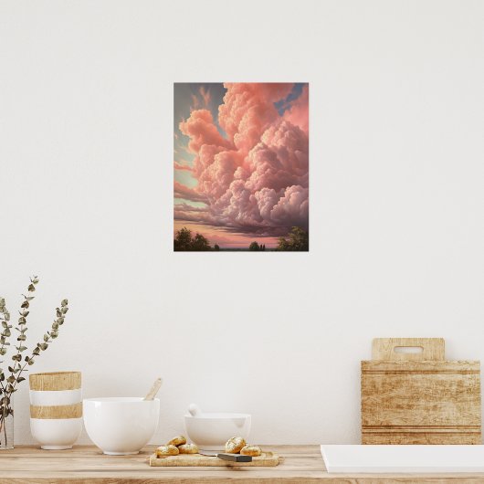 Poster Moody Clouds Art (Cuisine)