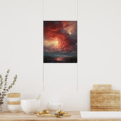 Poster Moody Clouds Art (Cuisine)