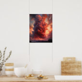 Poster Moody Clouds Art (Cuisine)