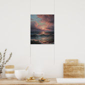 Poster Moody Clouds Art (Cuisine)