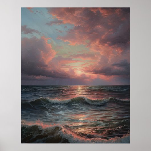 Poster Moody Clouds Art (Devant)