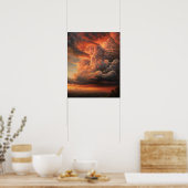 Poster Moody Clouds Art (Cuisine)
