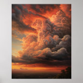 Poster Moody Clouds Art (Devant)