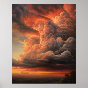 Poster Moody Clouds Art