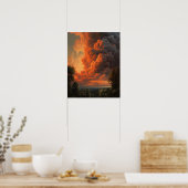 Poster Moody Clouds Art (Cuisine)