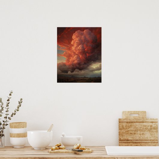 Poster Moody Clouds Art (Cuisine)