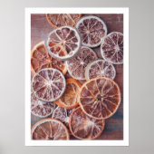 Poster Moody fall sec orange chaud cuisine mur art (Devant)