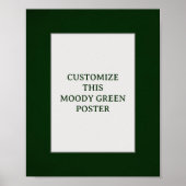 Poster Moody Green Custom Signal de Noël (Devant)