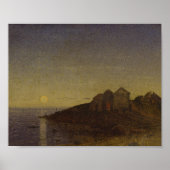 Poster Moody Moonlit Bay Art (Devant)