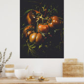 Poster Moody Rustic Tomatoes Vintage Farmhouse Kitchen (Cuisine)