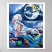 Poster Moon and Mermaid (Devant)