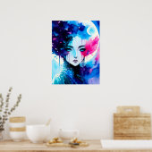 Poster Moon Child Anime Imaginaire Art (Cuisine)