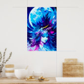 Poster Moon Goddess Imaginaire japonais (Cuisine)