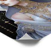 Poster Moon Goddess Queen Imaginaire Art (Coin)