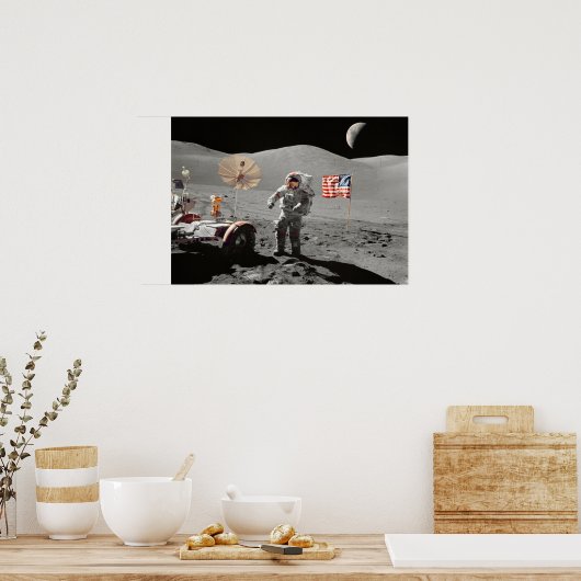 Poster Moon Landing or is it? (Cuisine)