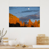 Poster Moon Over Sedona, Arizona 2222 (Cuisine)