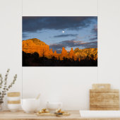 Poster Moon Over Sedona, Arizona 2226 (Cuisine)