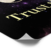 Poster Moon Phases Sacred Geometry Wall Art (Coin)