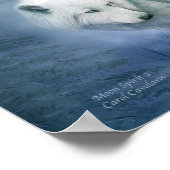 Poster Moon Spirit 2 - White Wolf Fine Art Poster/Imprime (Coin)