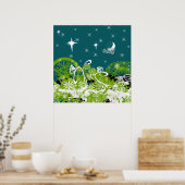 Poster Moon Star Splat (Cuisine)