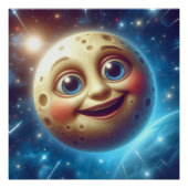 Poster Moonage sourit (Devant)