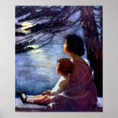 Poster "Moonbeams" de Jessie Willcox Smith - Imprimer (Devant)