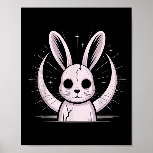 Poster Moonlight Bunny Nge Alt Rabbit Horror Witch Moon C (Devant)