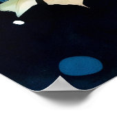 Poster Moonlit Autumn Forest Art (Coin)