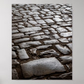 Poster Moonlit Cobblestones (Devant)