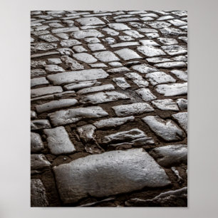 Poster Moonlit Cobblestones