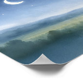 Poster Moonlit Meadow Nursery Wall Art (Coin)