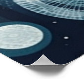 Poster Moonlit Nordic Forest, personnalisable (Coin)