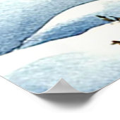 Poster 🏡 Moonlit Snowy Cabin in Enchanted Winter Forest  (Coin)