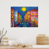 Poster Moonlit Venice Imprimer par Lisa Lorenz (Cuisine)
