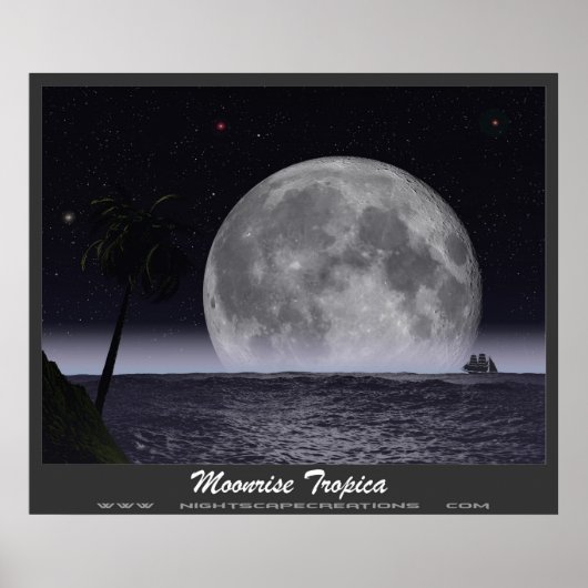 Poster Moonrise Tropica (Devant)