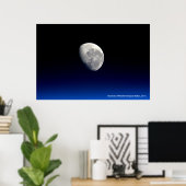 Poster Moonset, Station spatiale internationale, 2016 (Bureau à domicile)
