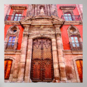 Poster Moorish San Miguel de Allende Porte Brown et orang (Devant)