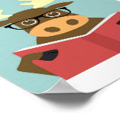 Poster Moose Imprimer (Coin)