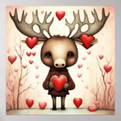 Poster Moose Love 3 (Devant)