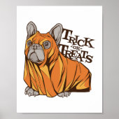 Poster Mops d'Halloween (Devant)