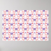 Poster Mopsmuster (Devant)
