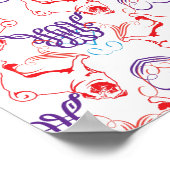 Poster Mopsmuster (Coin)