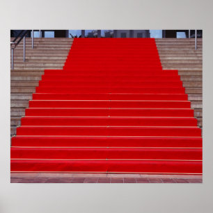 Poster moquette rouge