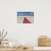 Poster Moquette rouge sur la plage (Cuisine)